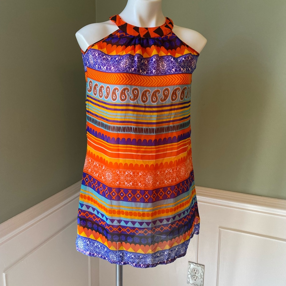 Colorful Mini  Dress by Global Desi